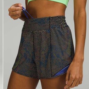 Lululemon Limited Edition Hotty Hot High-Rise Reflective Lined Short 4"